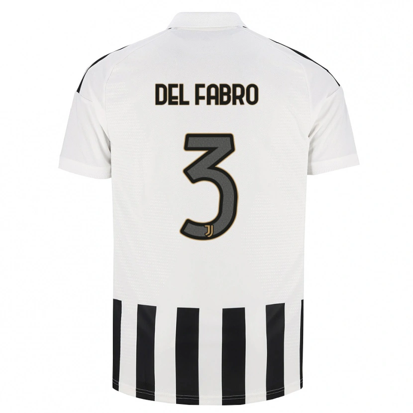 Danxen Hombre Camiseta Jacopo Del Fabro #3 Negro Blanco Marrón 1ª Equipación 2026/27 La Camisa