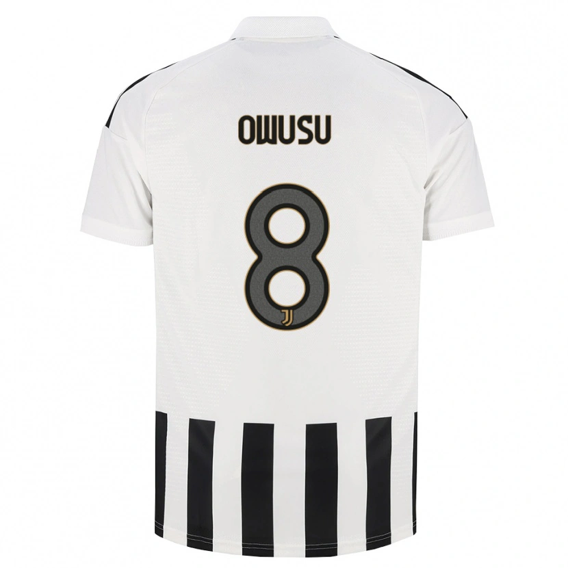 Danxen Hombre Camiseta Augusto Owusu #8 Negro Blanco Marrón 1ª Equipación 2026/27 La Camisa