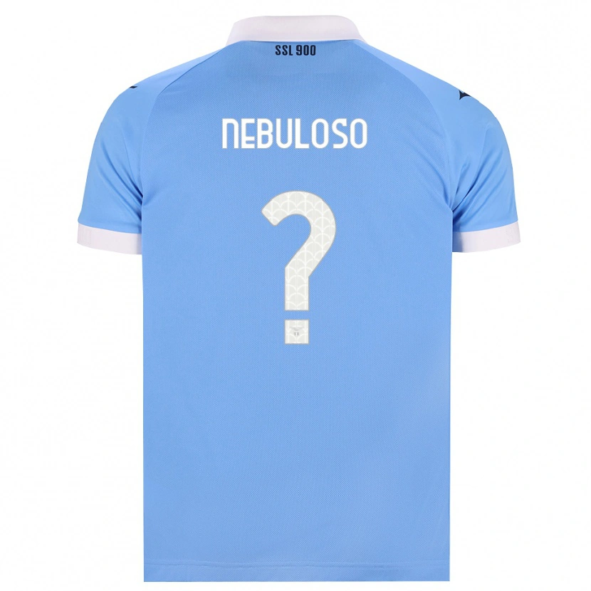 Danxen Hombre Camiseta Giulio Nebuloso #0 Azul Cielo Negro Blanco 1ª Equipación 2026/27 La Camisa