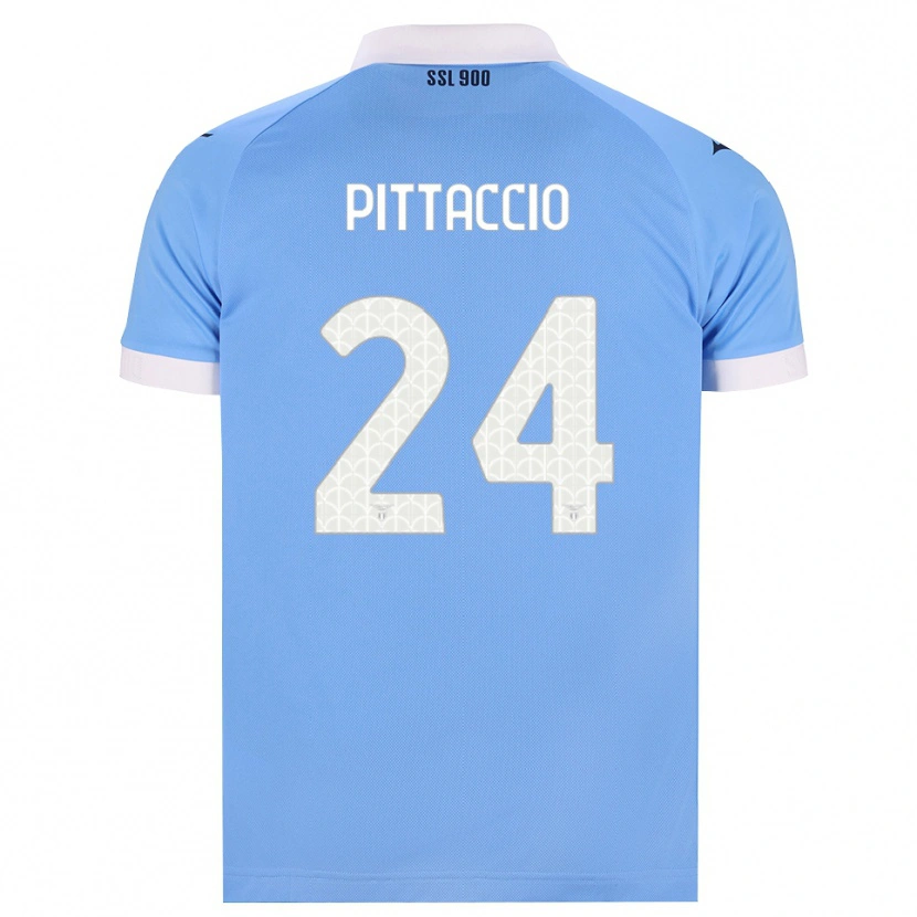 Danxen Hombre Camiseta Francesca Pittaccio #24 Azul Cielo Negro Blanco 1ª Equipación 2026/27 La Camisa