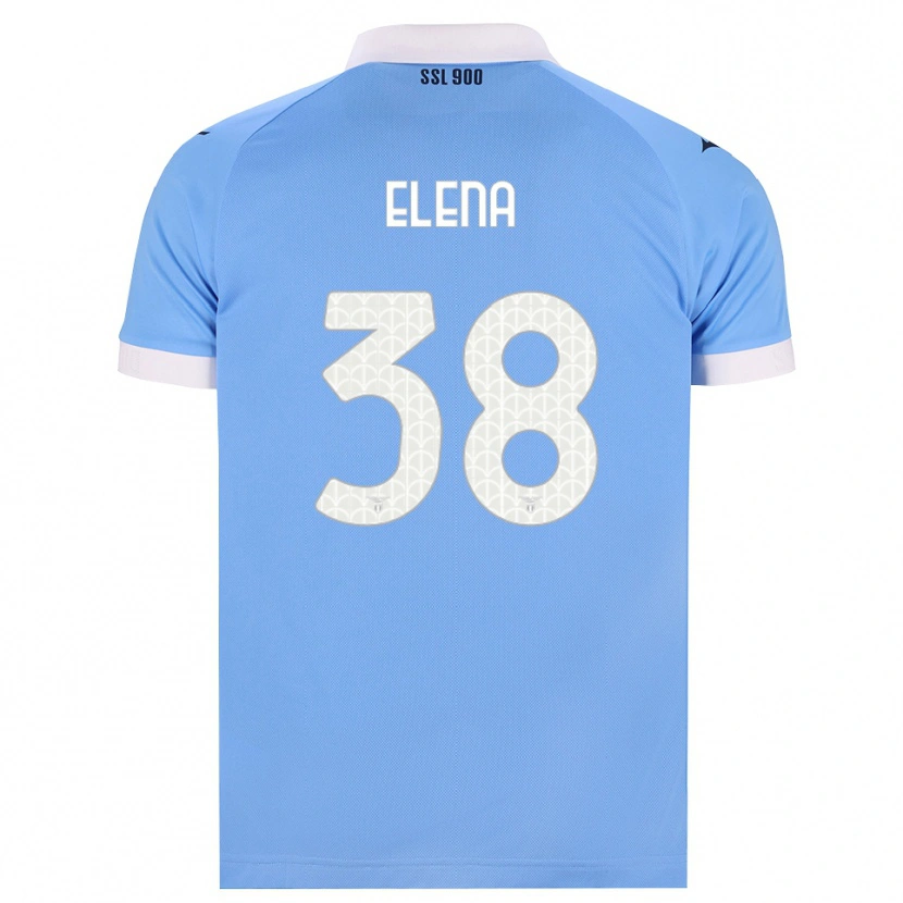 Danxen Hombre Camiseta Michele Elena #38 Azul Cielo Negro Blanco 1ª Equipación 2026/27 La Camisa