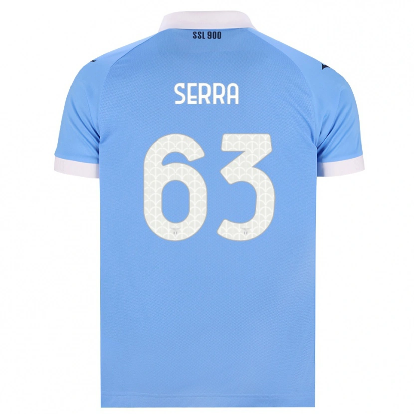 Danxen Hombre Camiseta Federico Serra #63 Azul Cielo Negro Blanco 1ª Equipación 2026/27 La Camisa