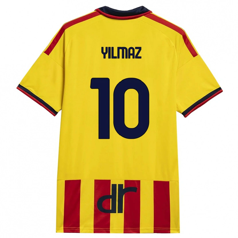 Danxen Hombre Camiseta Enes Yilmaz #10 Amarillo Rojo 1ª Equipación 2026/27 La Camisa