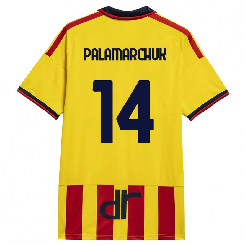 Danxen Hombre Camiseta Cristiano Palamarchuk #14 Amarillo Rojo 1ª Equipación 2026/27 La Camisa