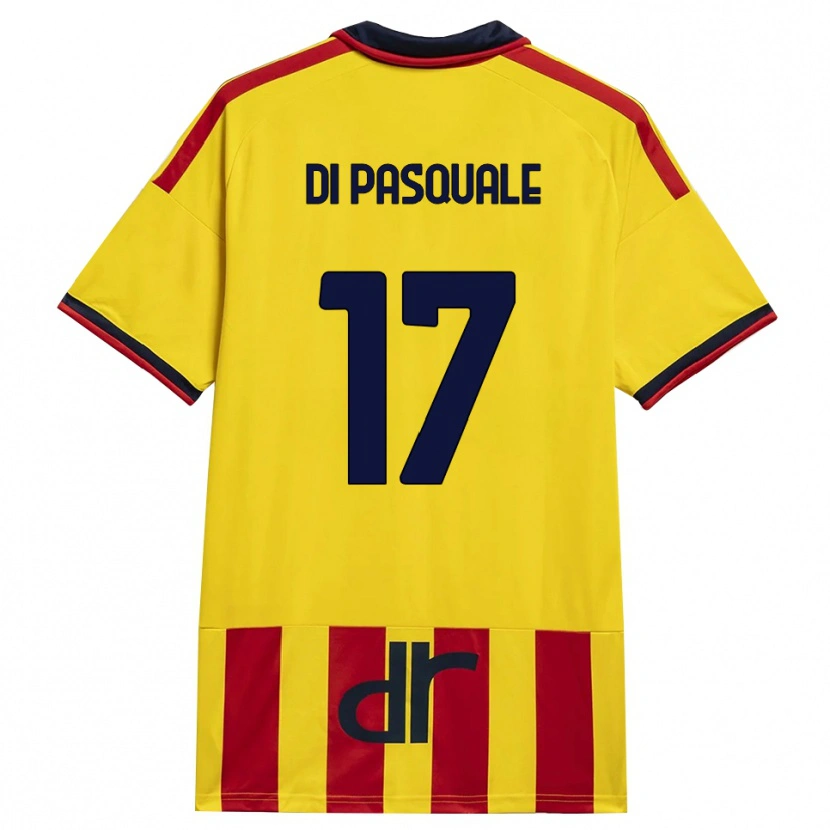 Danxen Hombre Camiseta Alessandro Di Pasquale #17 Amarillo Rojo 1ª Equipación 2026/27 La Camisa