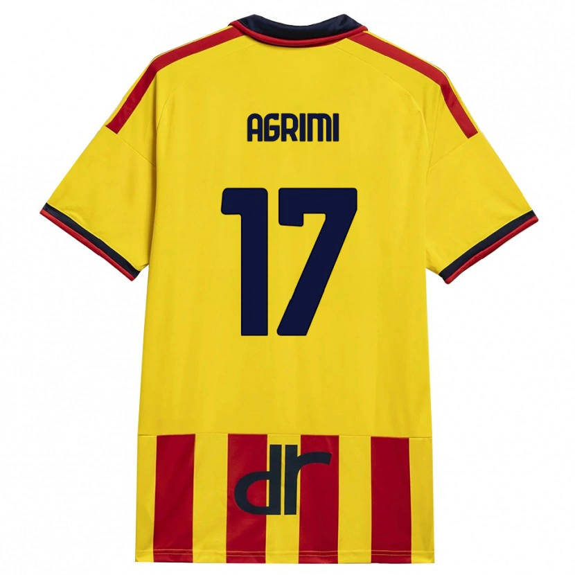Danxen Hombre Camiseta Matteo Agrimi #17 Amarillo Rojo 1ª Equipación 2026/27 La Camisa