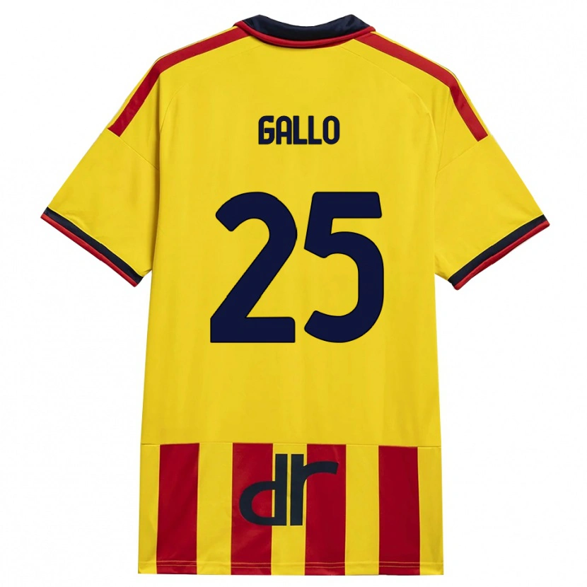 Danxen Hombre Camiseta Antonino Gallo #25 Amarillo Rojo 1ª Equipación 2026/27 La Camisa