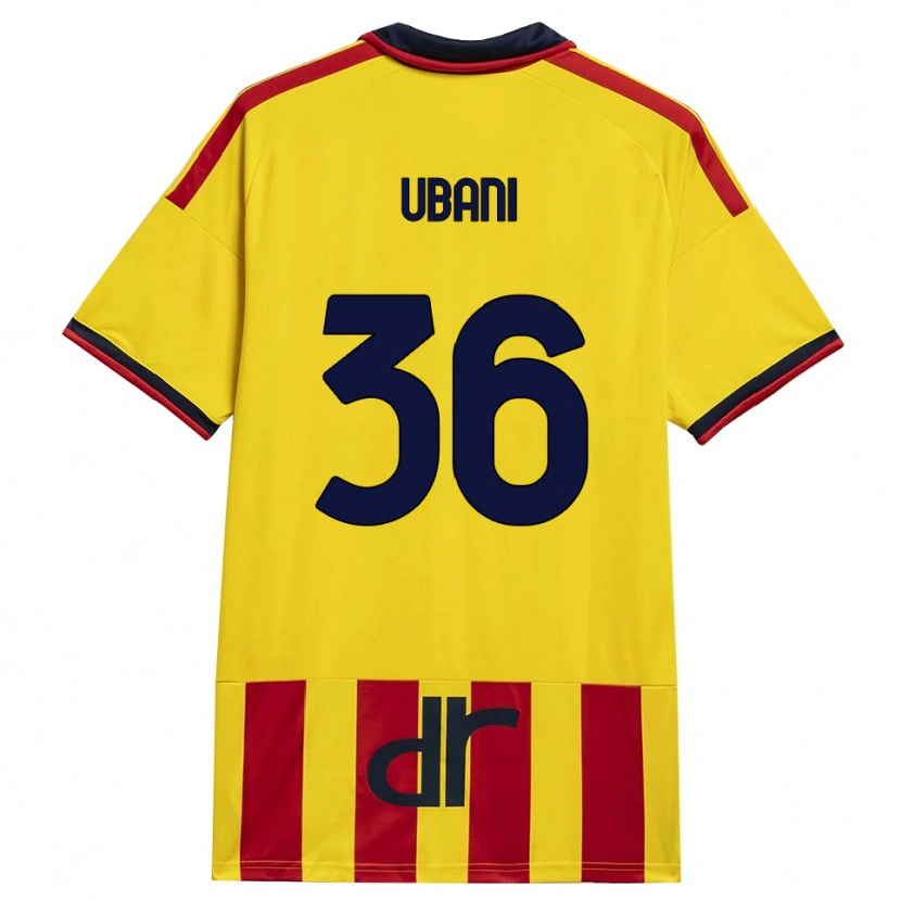 Danxen Hombre Camiseta Marlon Ubani #36 Amarillo Rojo 1ª Equipación 2026/27 La Camisa