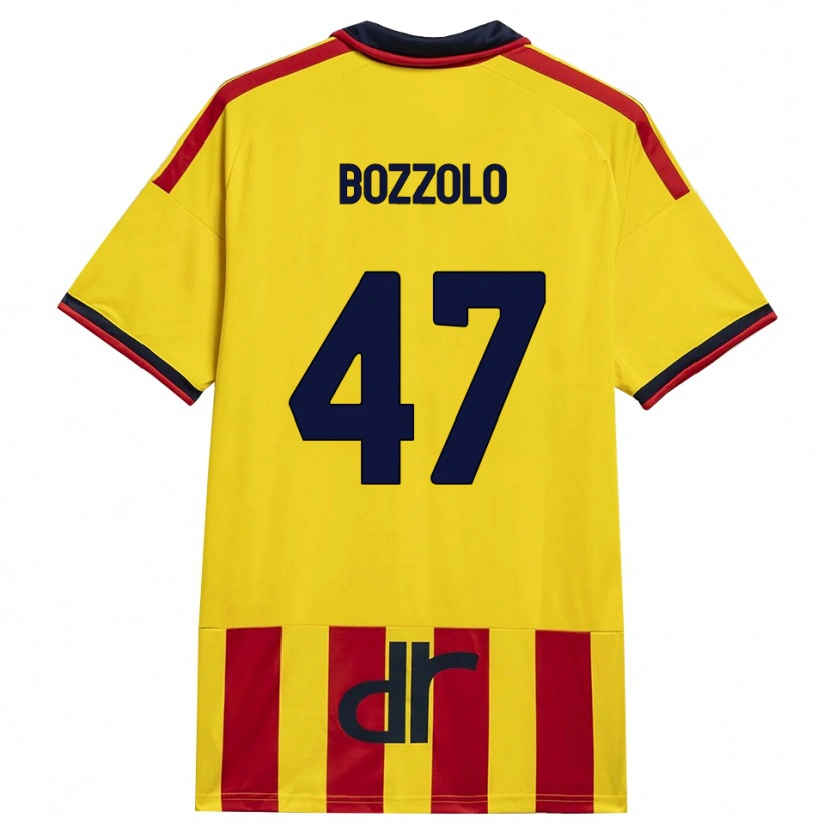 Danxen Hombre Camiseta Alessandro Bozzolo #47 Amarillo Rojo 1ª Equipación 2026/27 La Camisa