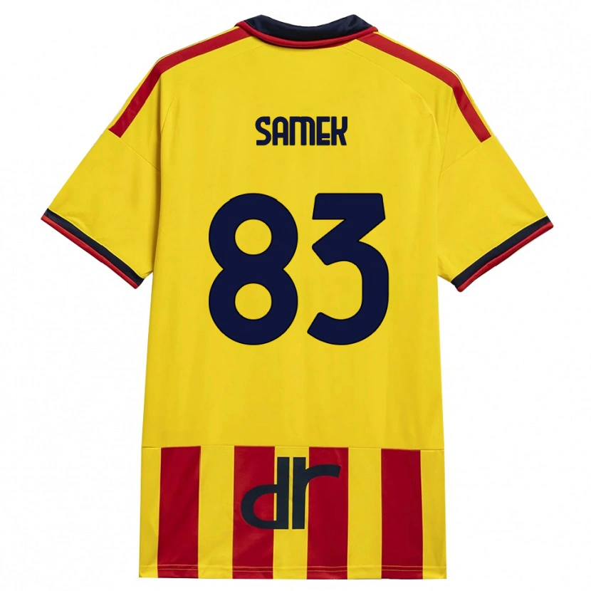 Danxen Hombre Camiseta Daniel Samek #83 Amarillo Rojo 1ª Equipación 2026/27 La Camisa