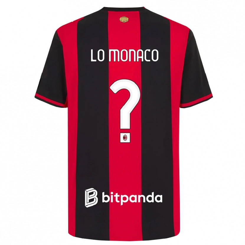 Danxen Hombre Camiseta Kevin Lo Monaco #0 Rojo Negro Blanco 1ª Equipación 2026/27 La Camisa