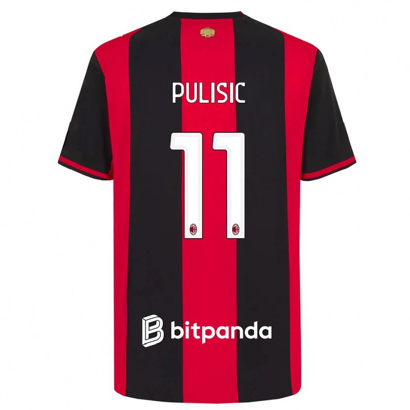 Danxen Hombre Camiseta Christian Pulisic #11 Rojo Negro Blanco 1ª Equipación 2026/27 La Camisa