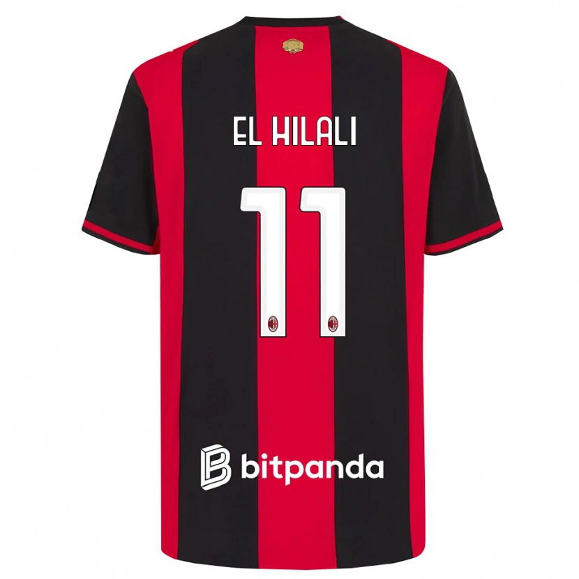 Danxen Hombre Camiseta Youns El Hilali #11 Rojo Negro Blanco 1ª Equipación 2026/27 La Camisa