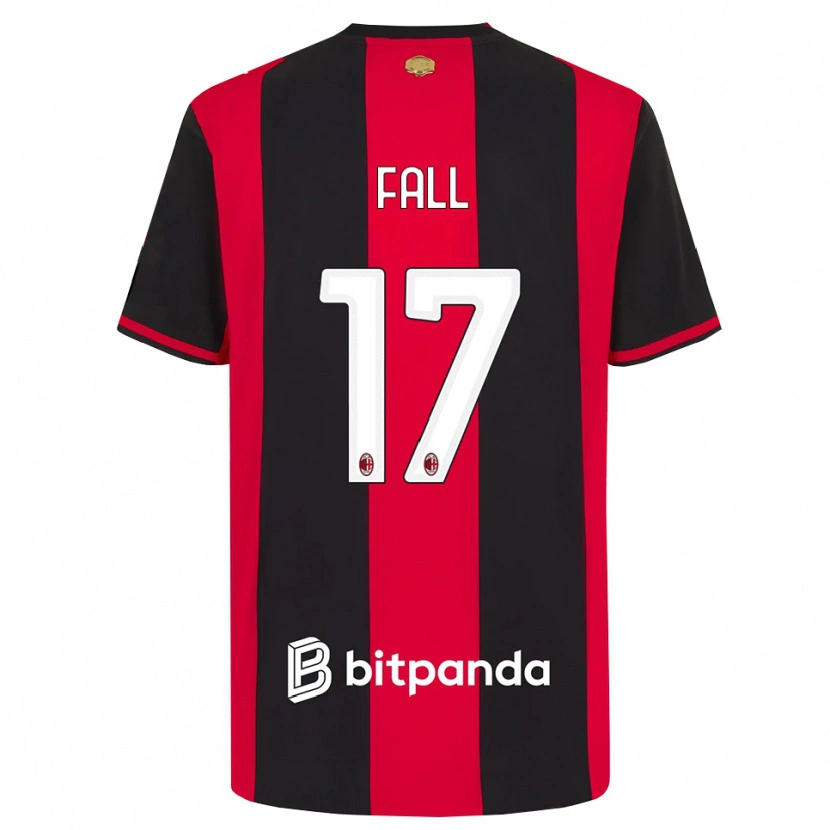 Danxen Hombre Camiseta Mbarick Fall #17 Rojo Negro Blanco 1ª Equipación 2026/27 La Camisa