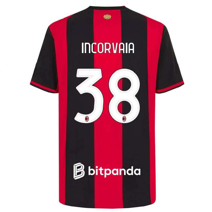 Danxen Hombre Camiseta Giovanni Incorvaia #38 Rojo Negro Blanco 1ª Equipación 2026/27 La Camisa