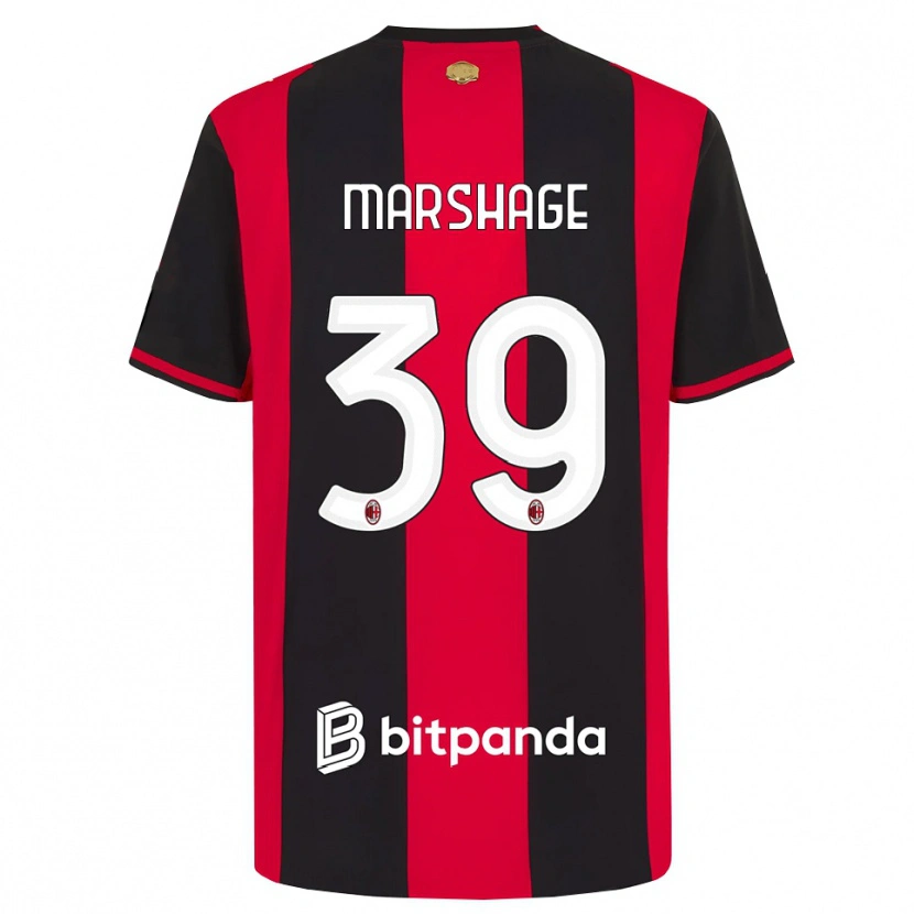 Danxen Hombre Camiseta Wilgot Marshage #39 Rojo Negro Blanco 1ª Equipación 2026/27 La Camisa
