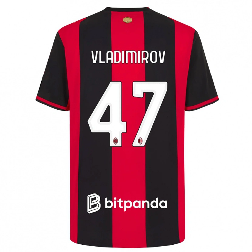 Danxen Hombre Camiseta Valeri Vladimirov #47 Rojo Negro Blanco 1ª Equipación 2026/27 La Camisa