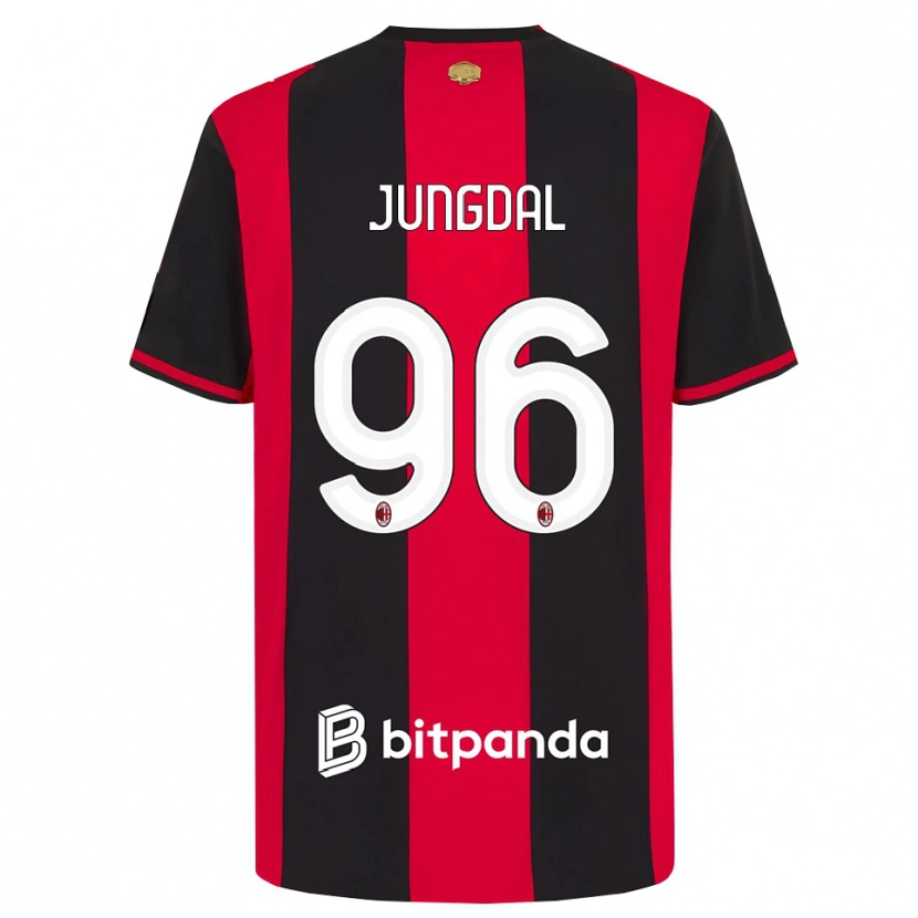 Danxen Hombre Camiseta Andreas Jungdal #96 Rojo Negro Blanco 1ª Equipación 2026/27 La Camisa