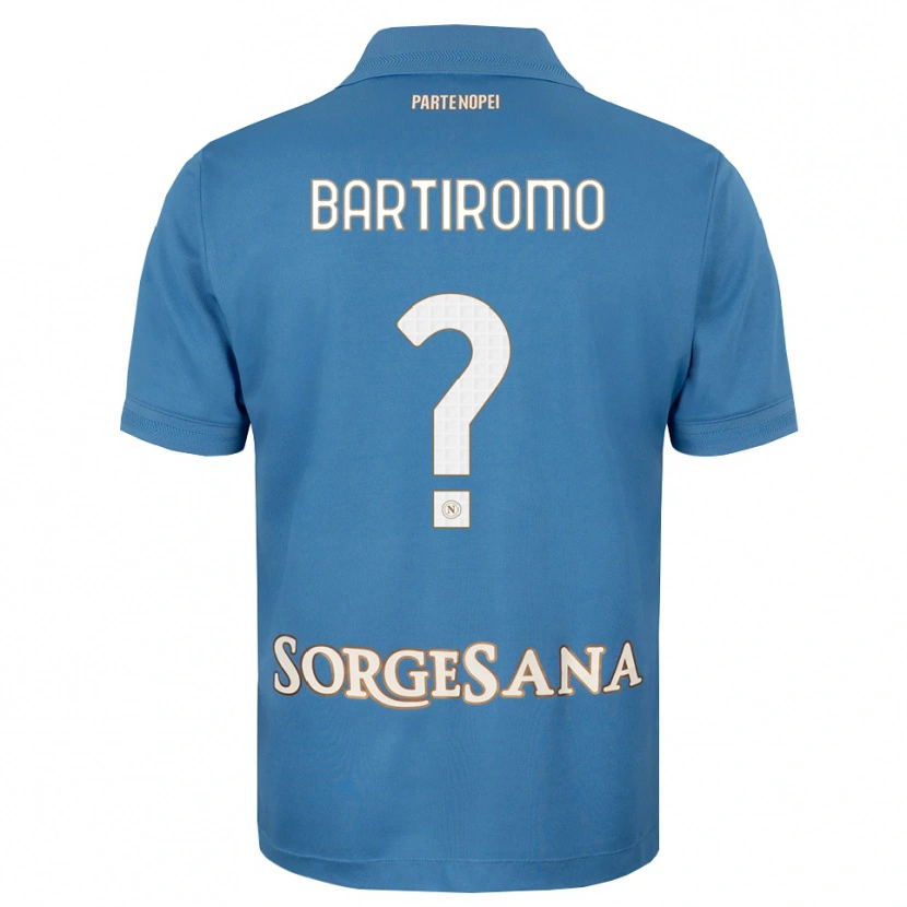 Danxen Hombre Camiseta Niccolo Bartiromo #0 Azul Neblina Blanco 1ª Equipación 2026/27 La Camisa
