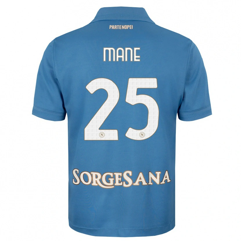 Danxen Hombre Camiseta Balla Mousa Mane #25 Azul Neblina Blanco 1ª Equipación 2026/27 La Camisa
