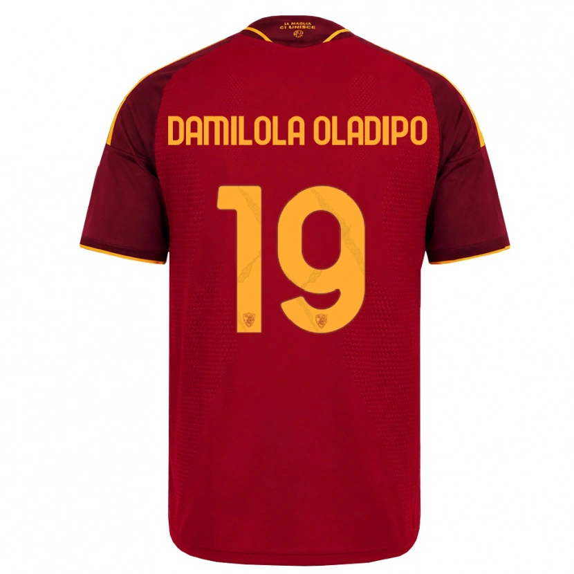 Danxen Hombre Camiseta Shukurat Damilola Oladipo #19 Rojo Dorado Amarillo 1ª Equipación 2026/27 La Camisa