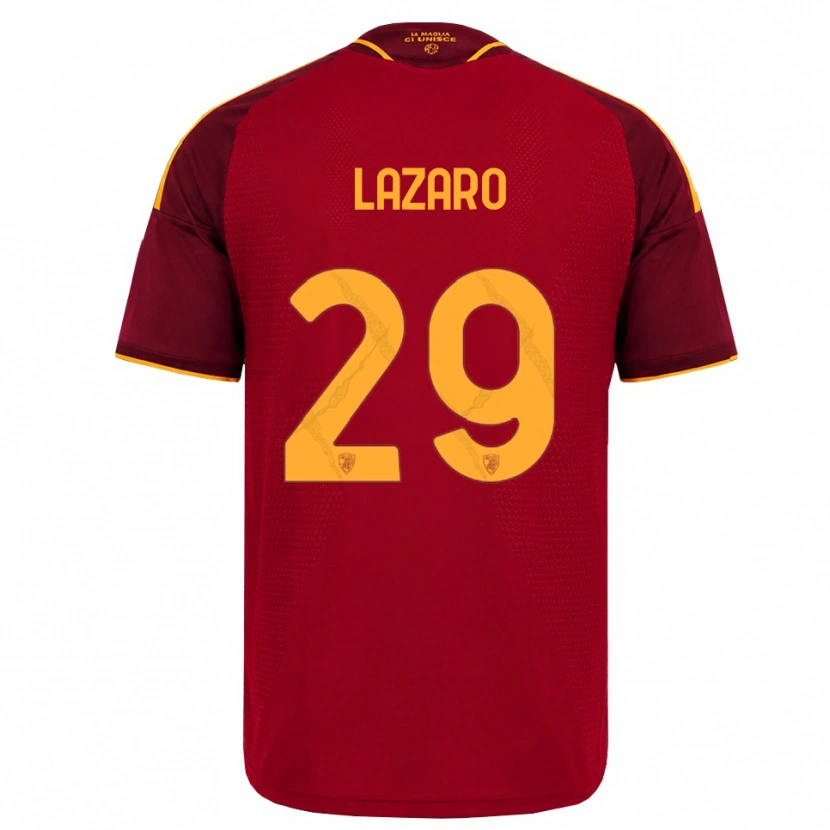Danxen Hombre Camiseta Paloma Lazaro #29 Rojo Dorado Amarillo 1ª Equipación 2026/27 La Camisa