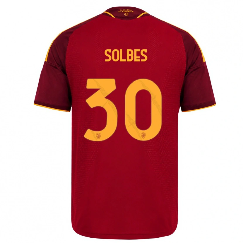 Danxen Hombre Camiseta Ricardo Solbes #30 Rojo Dorado Amarillo 1ª Equipación 2026/27 La Camisa