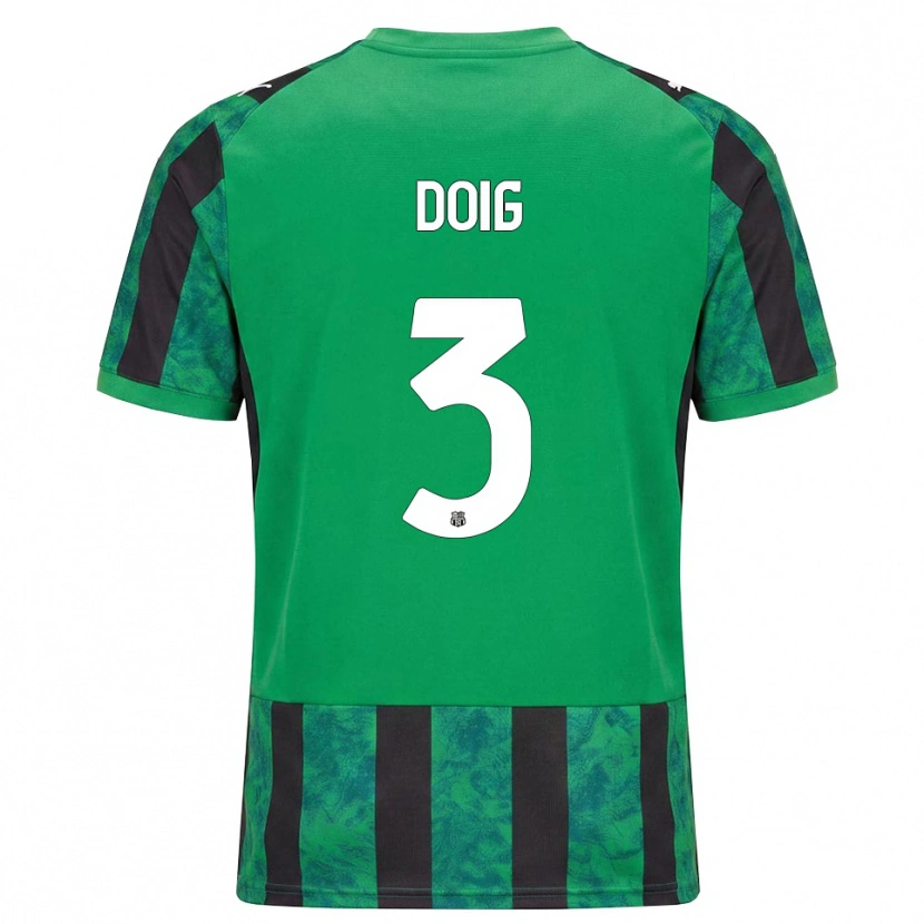 Danxen Hombre Camiseta Josh Doig #3 Verde Negro Blanco 1ª Equipación 2026/27 La Camisa