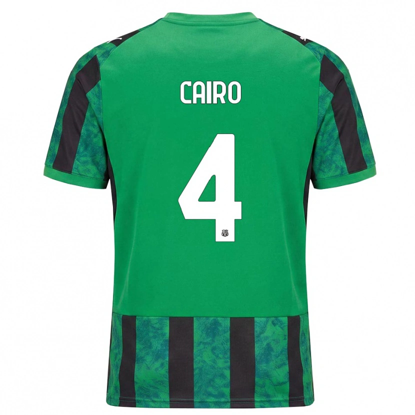 Danxen Hombre Camiseta Nicolas Cairo #4 Verde Negro Blanco 1ª Equipación 2026/27 La Camisa