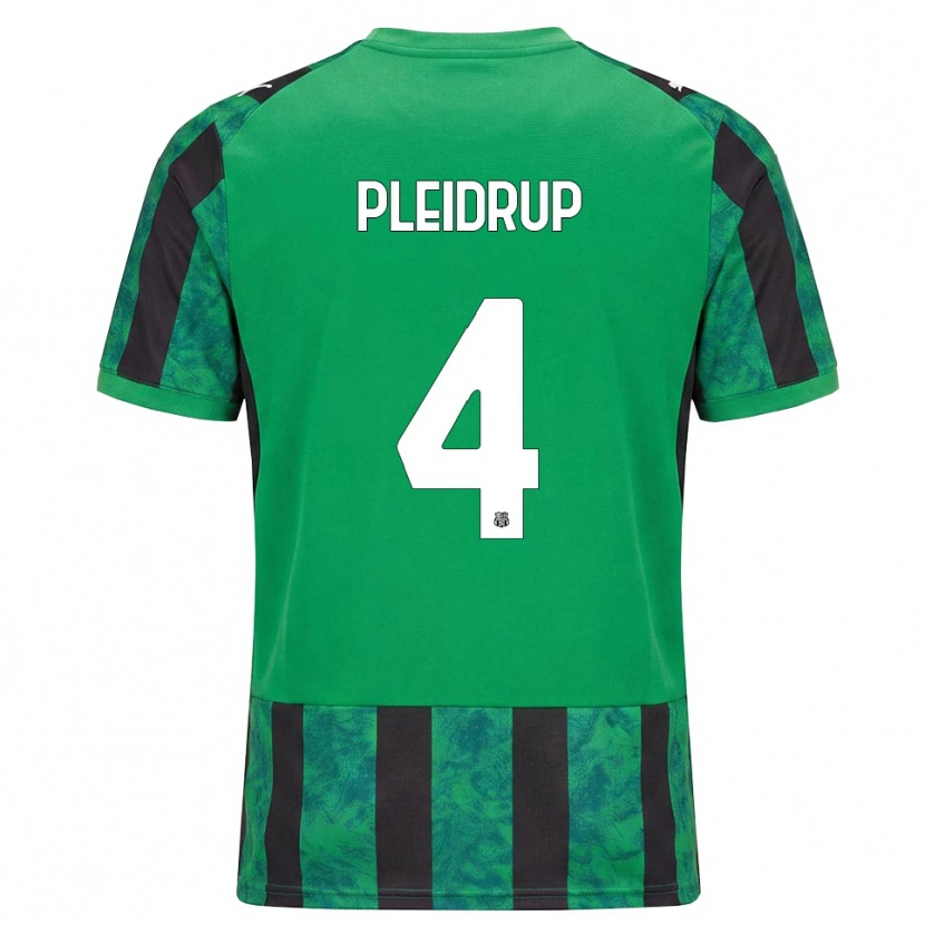Danxen Hombre Camiseta Caroline Pleidrup #4 Verde Negro Blanco 1ª Equipación 2026/27 La Camisa