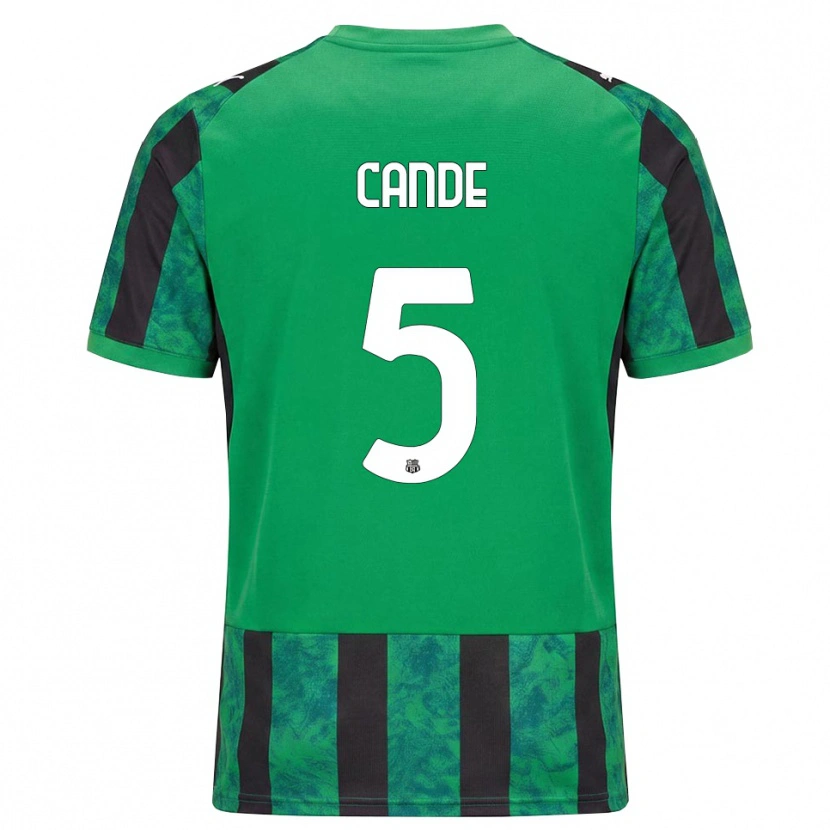 Danxen Hombre Camiseta Fali Candé #5 Verde Negro Blanco 1ª Equipación 2026/27 La Camisa