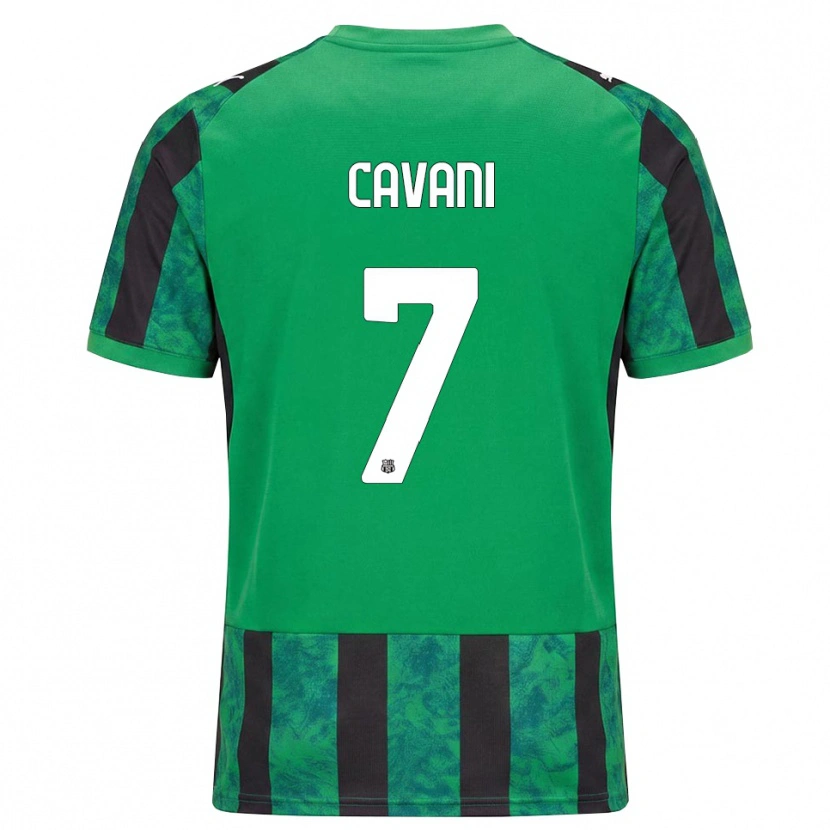 Danxen Hombre Camiseta Lorenzo Cavani #7 Verde Negro Blanco 1ª Equipación 2026/27 La Camisa