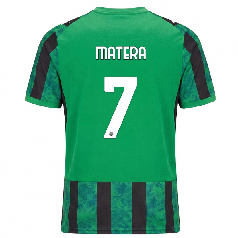 Danxen Hombre Camiseta Lorenzo Matera #7 Verde Negro Blanco 1ª Equipación 2026/27 La Camisa