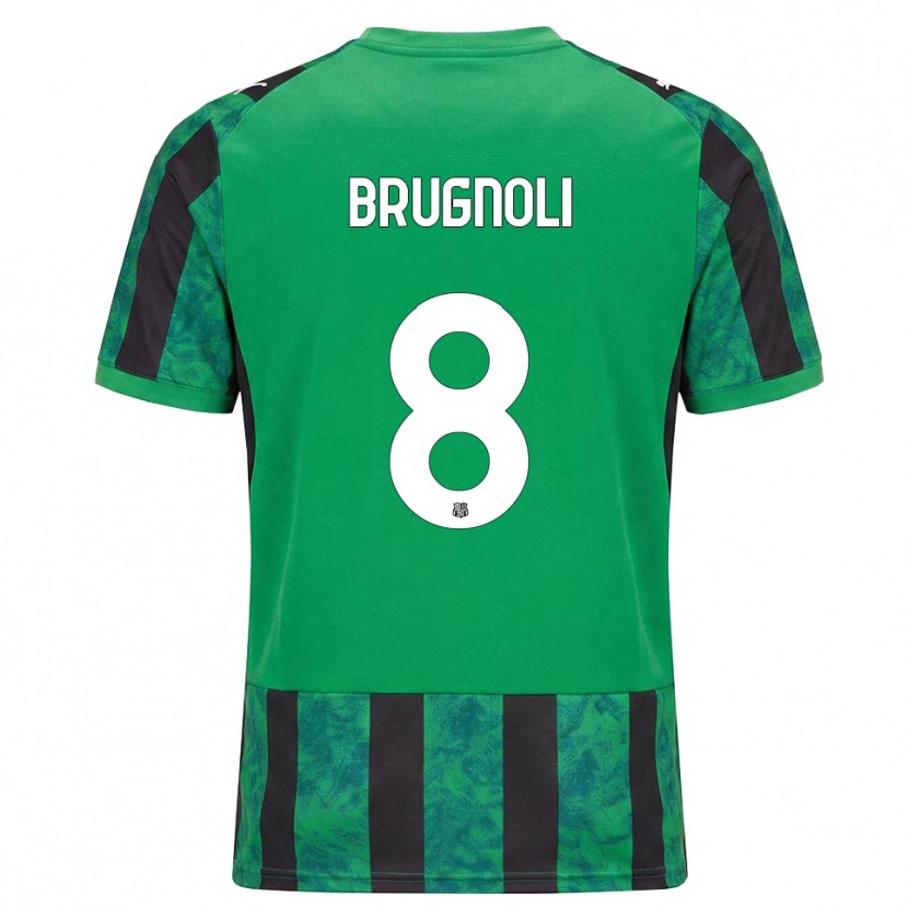 Danxen Hombre Camiseta Giuseppe Brugnoli #8 Verde Negro Blanco 1ª Equipación 2026/27 La Camisa