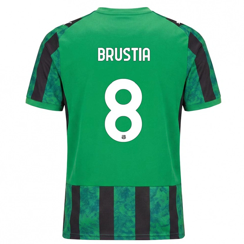 Danxen Hombre Camiseta Martina Brustia #8 Verde Negro Blanco 1ª Equipación 2026/27 La Camisa