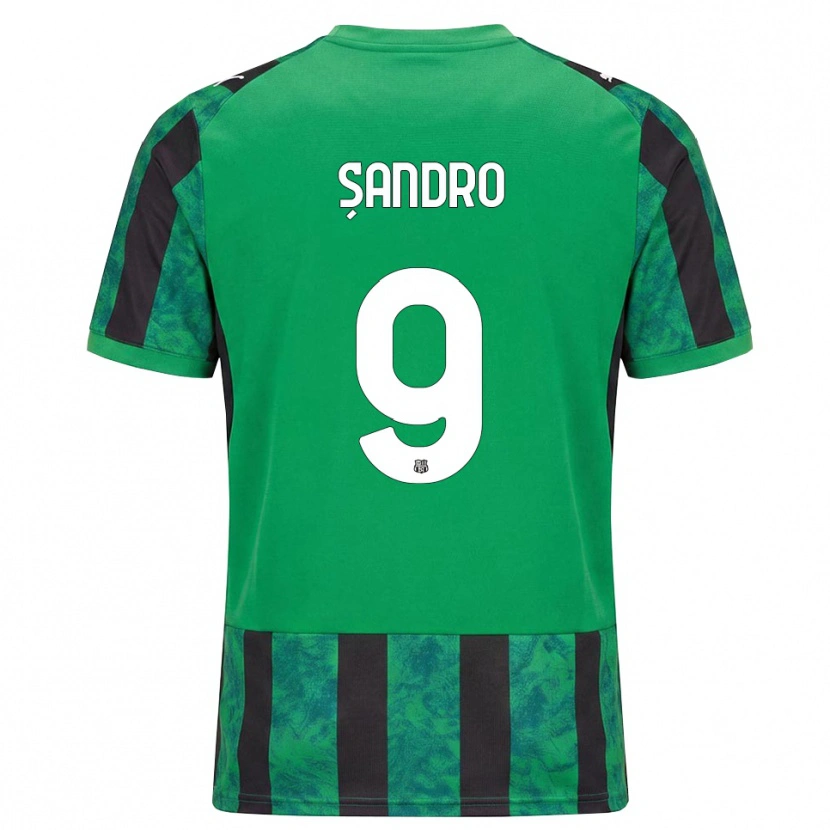 Danxen Hombre Camiseta Denis Șandro #9 Verde Negro Blanco 1ª Equipación 2026/27 La Camisa