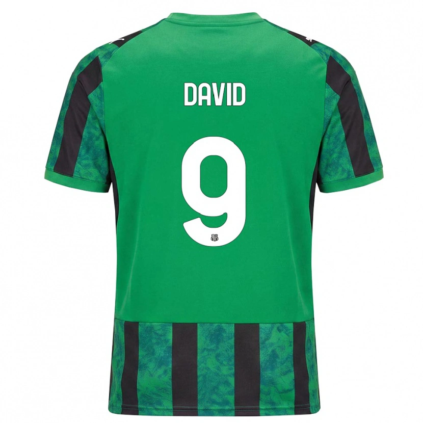 Danxen Hombre Camiseta Mario David #9 Verde Negro Blanco 1ª Equipación 2026/27 La Camisa
