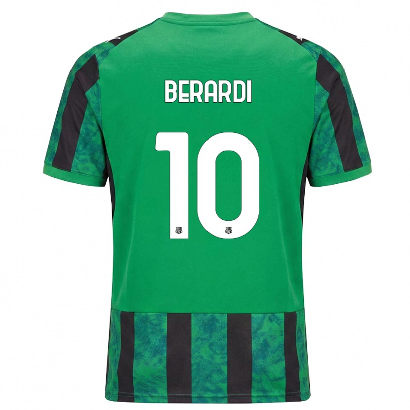 Danxen Hombre Camiseta Domenico Berardi #10 Verde Negro Blanco 1ª Equipación 2026/27 La Camisa