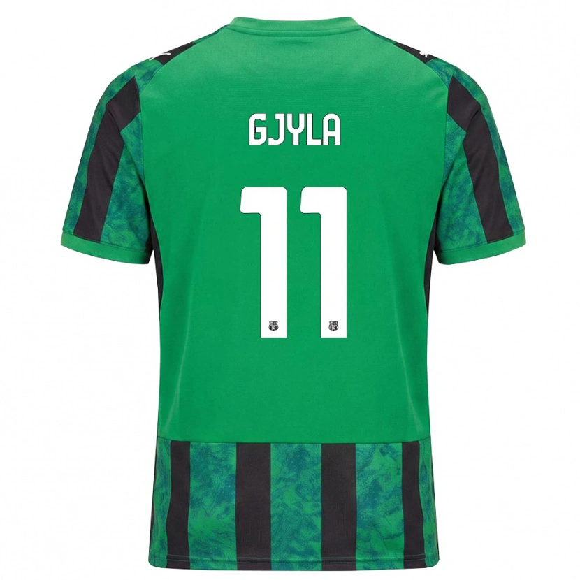 Danxen Hombre Camiseta Briajan Gjyla #11 Verde Negro Blanco 1ª Equipación 2026/27 La Camisa
