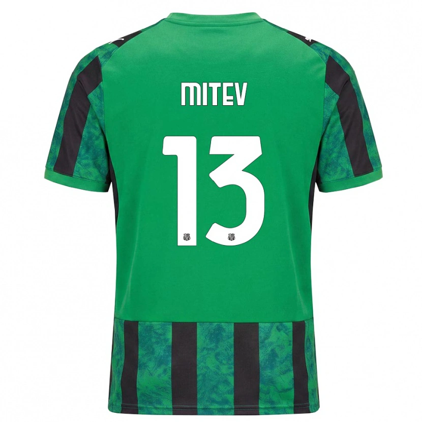 Danxen Hombre Camiseta Nikola Mitev #13 Verde Negro Blanco 1ª Equipación 2026/27 La Camisa