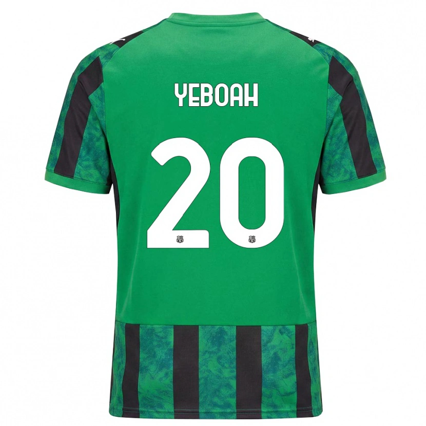 Danxen Hombre Camiseta Daniel Yeboah #20 Verde Negro Blanco 1ª Equipación 2026/27 La Camisa