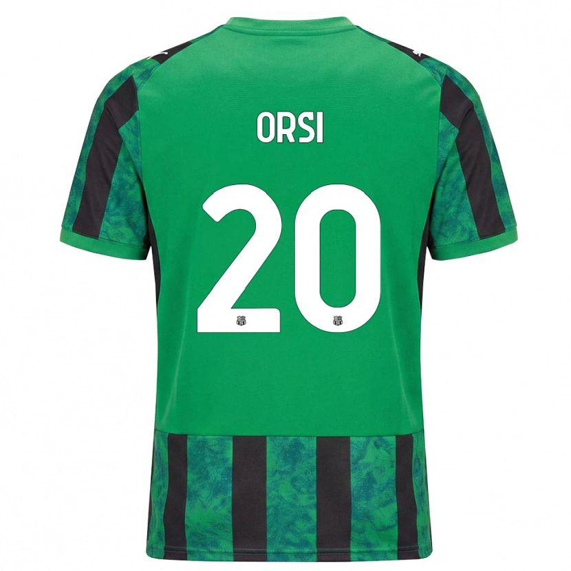 Danxen Hombre Camiseta Benedetta Orsi #20 Verde Negro Blanco 1ª Equipación 2026/27 La Camisa