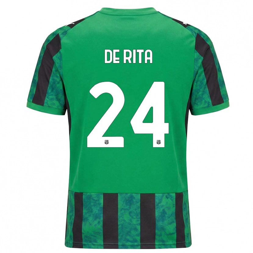 Danxen Hombre Camiseta Aurora De Rita #24 Verde Negro Blanco 1ª Equipación 2026/27 La Camisa