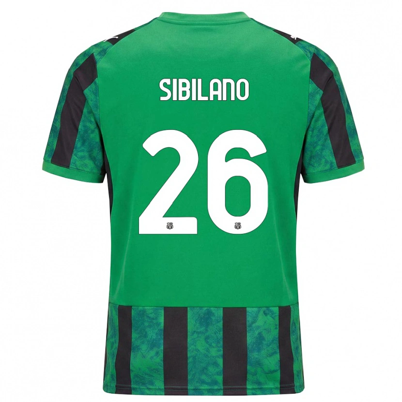 Danxen Hombre Camiseta Alessio Sibilano #26 Verde Negro Blanco 1ª Equipación 2026/27 La Camisa