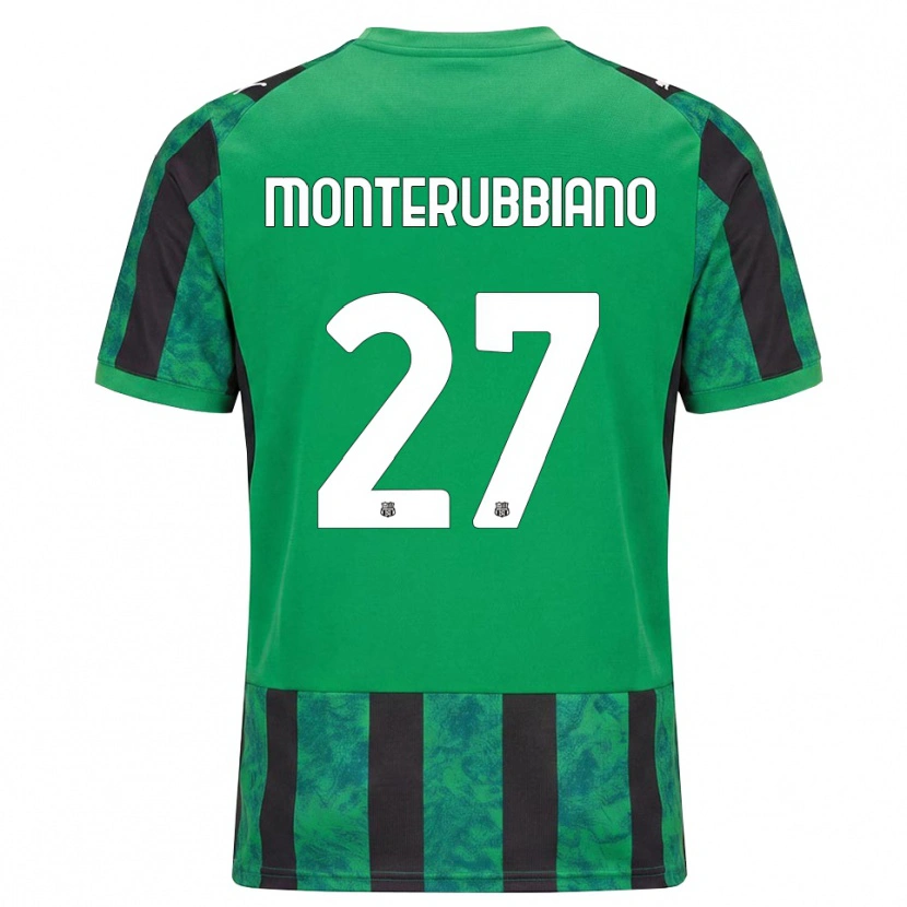 Danxen Hombre Camiseta Valeria Monterubbiano #27 Verde Negro Blanco 1ª Equipación 2026/27 La Camisa