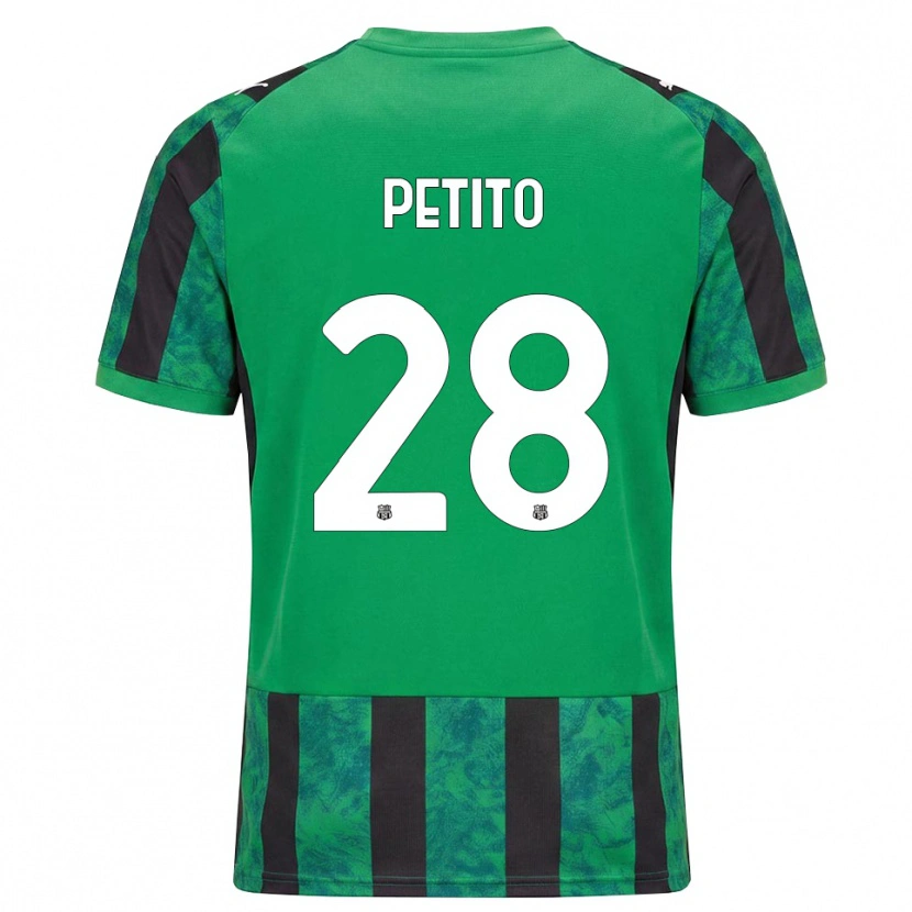 Danxen Hombre Camiseta Christian Petito #28 Verde Negro Blanco 1ª Equipación 2026/27 La Camisa