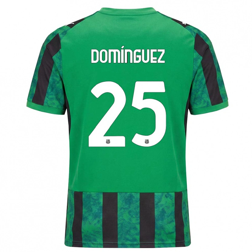 Danxen Hombre Camiseta Benja Domínguez #25 Verde Negro Blanco 1ª Equipación 2026/27 La Camisa