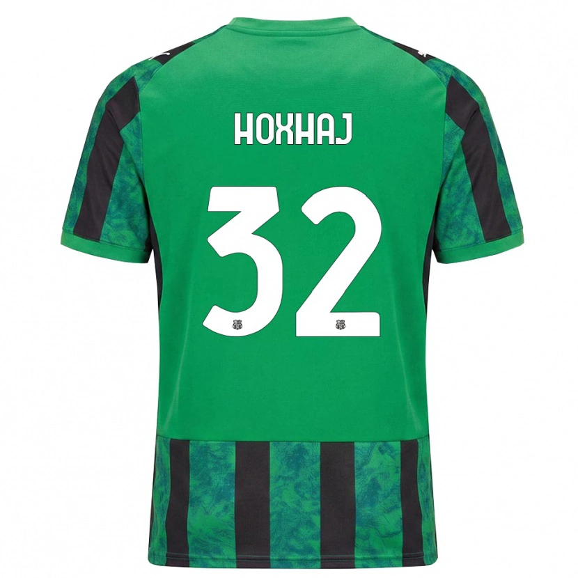 Danxen Hombre Camiseta Kristina Hoxhaj #32 Verde Negro Blanco 1ª Equipación 2026/27 La Camisa
