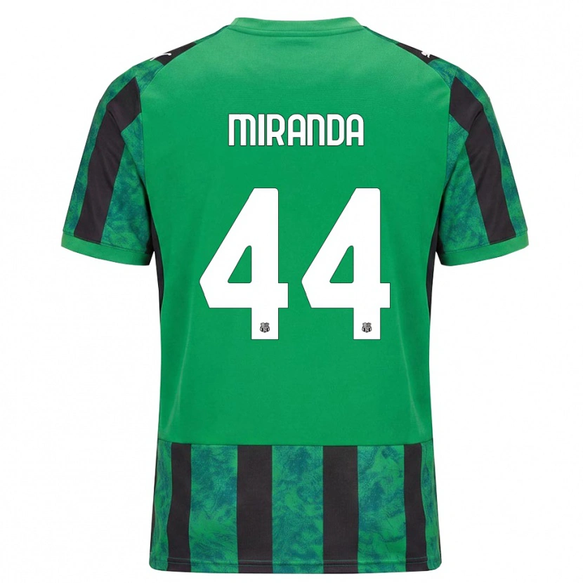 Danxen Hombre Camiseta Kevin Miranda #44 Verde Negro Blanco 1ª Equipación 2026/27 La Camisa