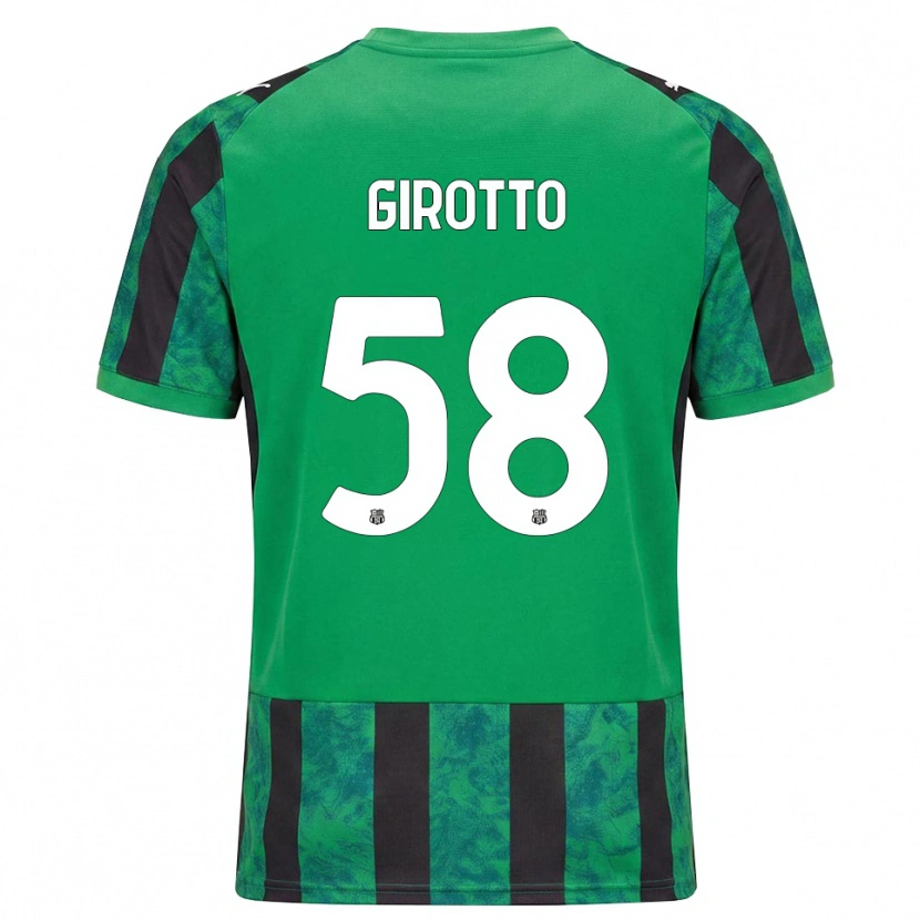 Danxen Hombre Camiseta Emma Girotto #58 Verde Negro Blanco 1ª Equipación 2026/27 La Camisa